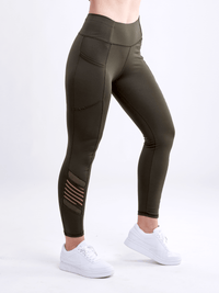 JupiterGear High-Waisted Pilates Leggings with Side Pockets & Mesh Panels Jupiter Gear