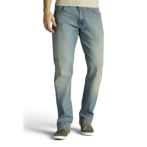 Lee Men's and Big Men's Extreme Motion Straight Fit Tapered Leg Jeans EasyOptionXY LLC
