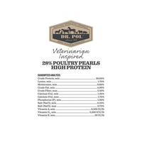 Dr. Pol High Protein 28% Poultry Pearls Gamebird Feed for Young Pheasants, Geese, Ducks, Turkeys, Laying Hens, Broilers and Other Large or Small Gamebirds, 30 lb. Bag EasyOptionXY LLC