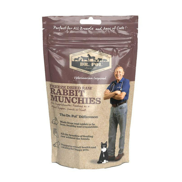 Dr. Pol Freeze Dried Munchies Rabbit Cat Treat and Meal Topper EasyOptionXY LLC