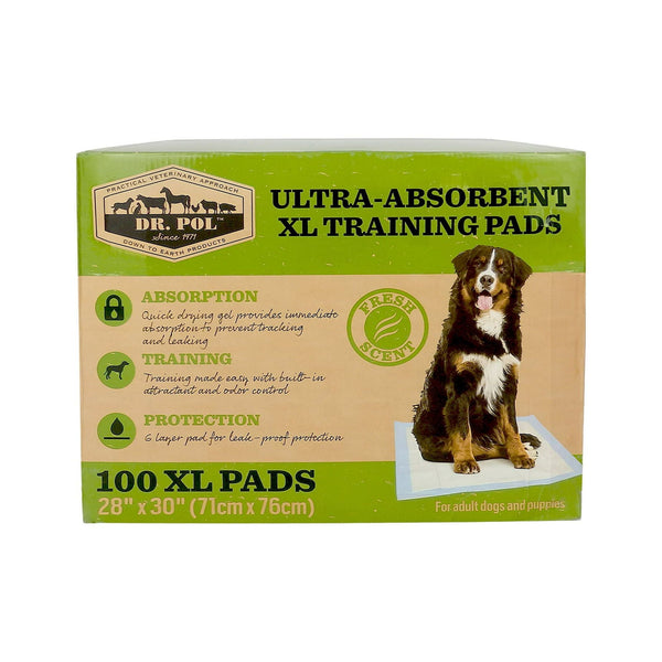 Dr. Pol Ultra-Absorbent X-Large Fresh Scent Training Pads - 100 Count - 30x28 EasyOptionXY LLC