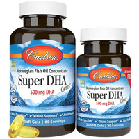 Carlson Labs - Super DHA Gems 500 mg. - Bonus Pack 60+20 Softgels - 2 Bottle(s) EasyOptionXY LLC