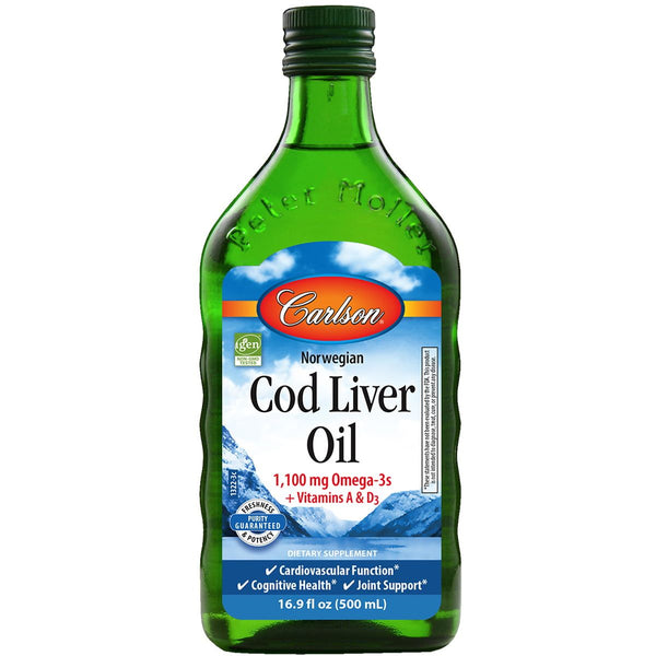 Carlson Labs - Norwegian Cod Liver Oil Regular Flavor - 16.9 fl. oz. EasyOptionXY LLC