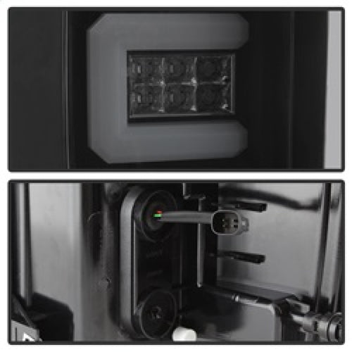 Spyder Chevy Silverado 16-17 Light Bar LED Tail Lights - Black Smoke ALT-YD-CS16-LED-BSM OffRoadUSA.com