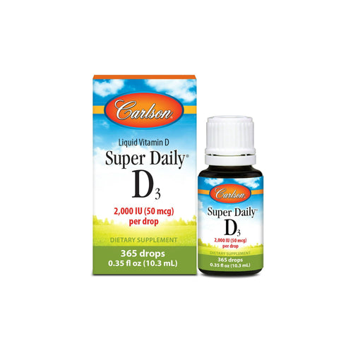 Carlson Super Daily D3 Drops, 2000 IU, 365 Drops EasyOptionXY LLC