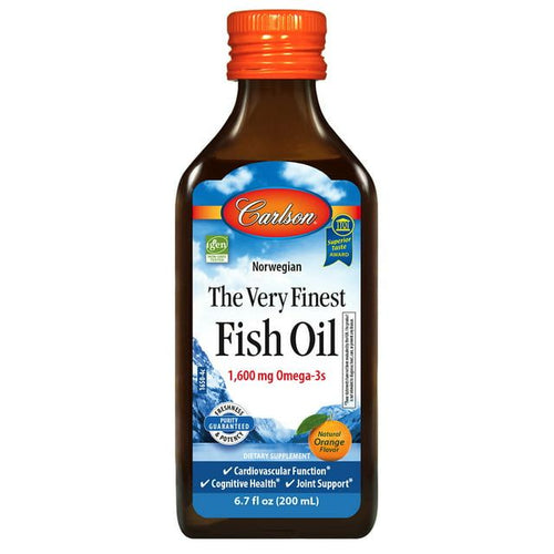 The Very Finest Fish Oil, Orange, 1600 mg Omega-3s, 6.7 fl oz (200 mL), by Carlson EasyOptionXY LLC