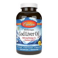 Carlson Laboratories Lightly Lemon Cod Liver Oil 300 Softgel EasyOptionXY LLC