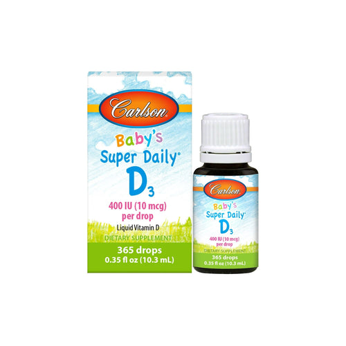 Carlson Baby's Super Daily D3 Liquid Drops, 400 IU, 365 Drops EasyOptionXY LLC