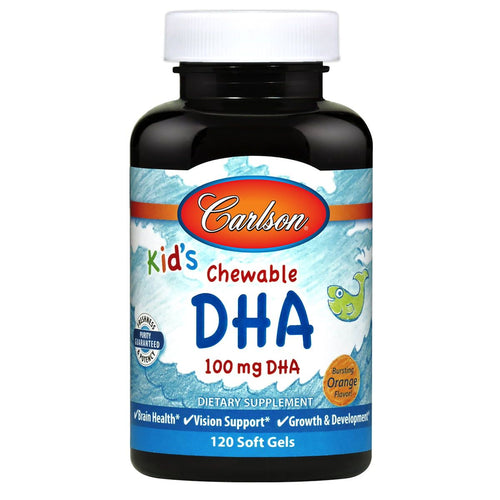 Carlson For Kids DHA Chewable, Bursting Orange Flavor, 120ct EasyOptionXY LLC