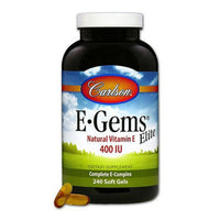 Carlson E-Gems Elite Natural Vitamin E Softgels, 240 Ct EasyOptionXY LLC