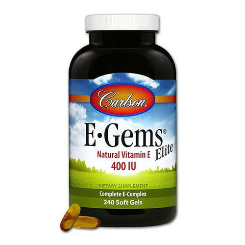 Carlson E-Gems Elite Natural Vitamin E Softgels, 240 Ct EasyOptionXY LLC