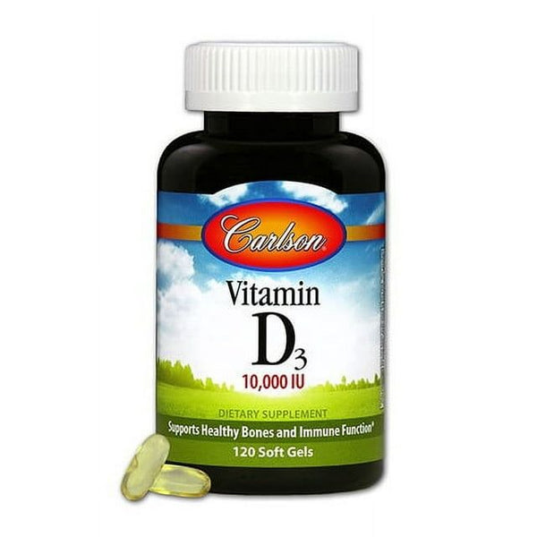 Carlson Vitamin D3 10000 IU Softgels, 120 Ct EasyOptionXY LLC