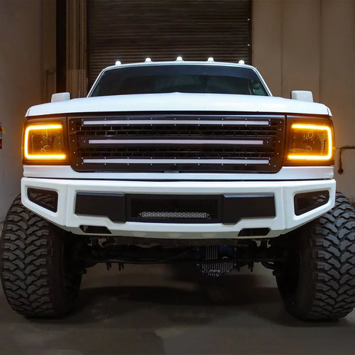 AlphaRex 92-96 Ford F-Series/Bronco LUXX-Series LED Projector Headlights Black OffRoadUSA.com
