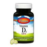 Carlson Vitamin D3 1000 IU, softgels EasyOptionXY LLC