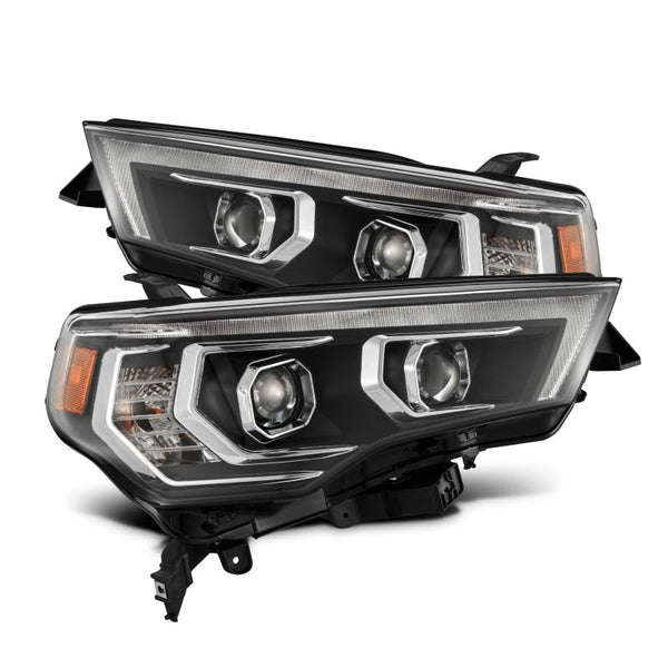 AlphaRex 14-24 Toyota 4Runner MK II LUXX-Series LED Projector Headlights Black OffRoadUSA.com