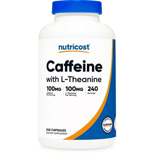 Nutricost Caffeine with L-Theanine Supplement, 100mg of Each, 240 Capsules EasyOptionXY LLC
