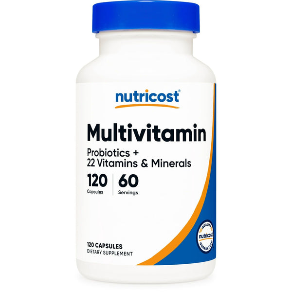 Nutricost Multivitamin With Probiotics (Unisex) 120 Vegetarian Capsules EasyOptionXY LLC