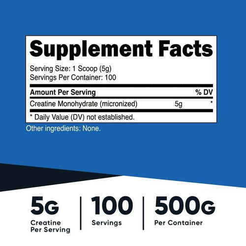 Nutricost Creatine Monohydrate Powder 500 Grams (Unflavored) Supplement EasyOptionXY LLC