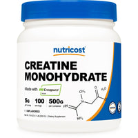 Nutricost Creapure? Creatine Monohydrate Powder (Unflavored) Supplement 500 Grams EasyOptionXY LLC