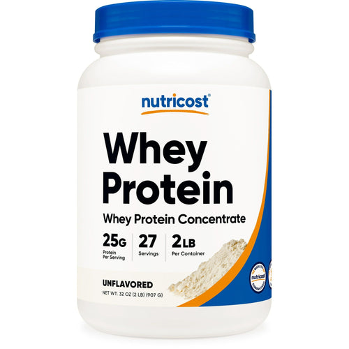 Nutricost Whey Protein Concentrate Powder (Unflavored) 2LBS - Gluten Free & Non-GMO Supplement EasyOptionXY LLC