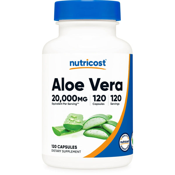 Nutricost Aloe Vera 100mg, 120 Capsules - Gluten Free, Non-GMO Supplement EasyOptionXY LLC