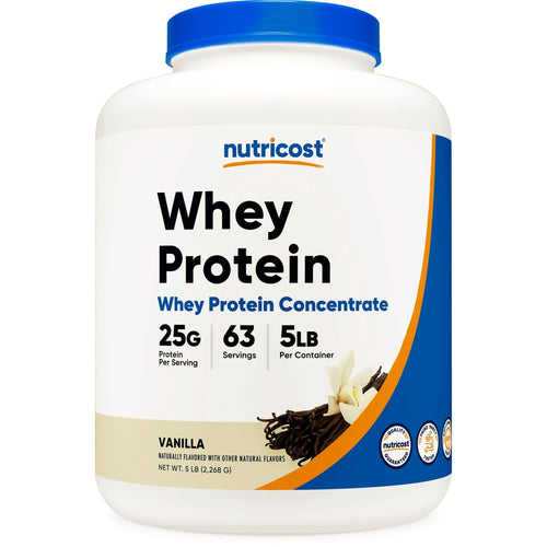 Nutricost Whey Protein Concentrate Powder (Vanilla) 5LBS - Gluten Free, Non-GMO Supplement EasyOptionXY LLC