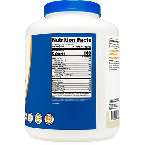 Nutricost Whey Protein Concentrate Powder (Vanilla) 5LBS - Gluten Free, Non-GMO Supplement EasyOptionXY LLC
