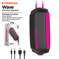 HyperGear Wave Water Resistant Wireless Speaker with Extended Battery Life (WATER-PRNT) Jupiter Gear