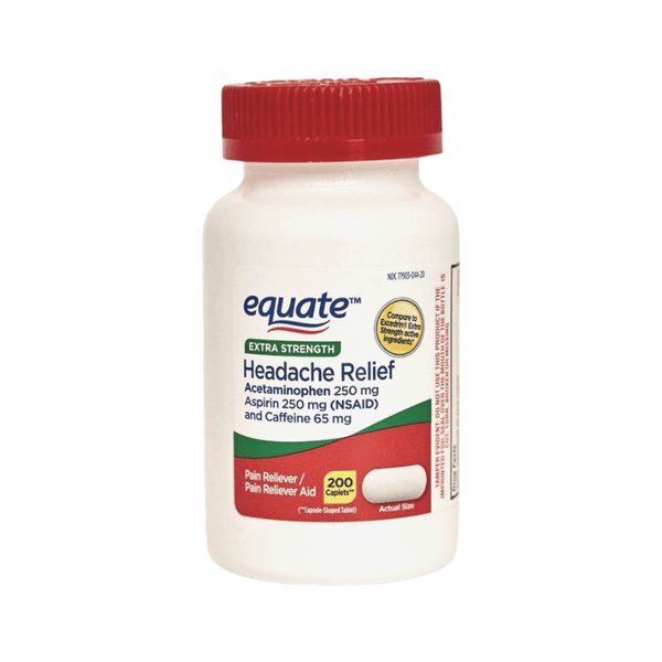Equate Extra Strength Headache Relief Caplets; 200 Count EasyOptionXY LLC