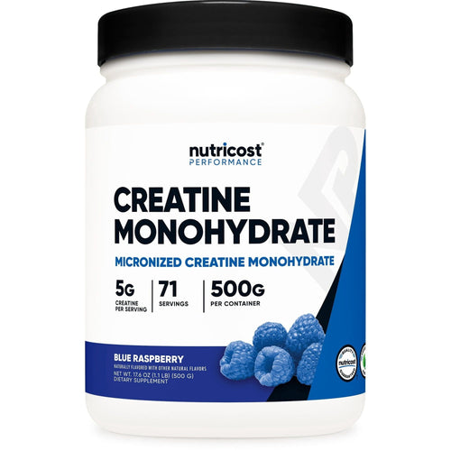 Nutricost Creatine Monohydrate Supplement Powder (500 Grams) (Blue Raspberry) EasyOptionXY LLC