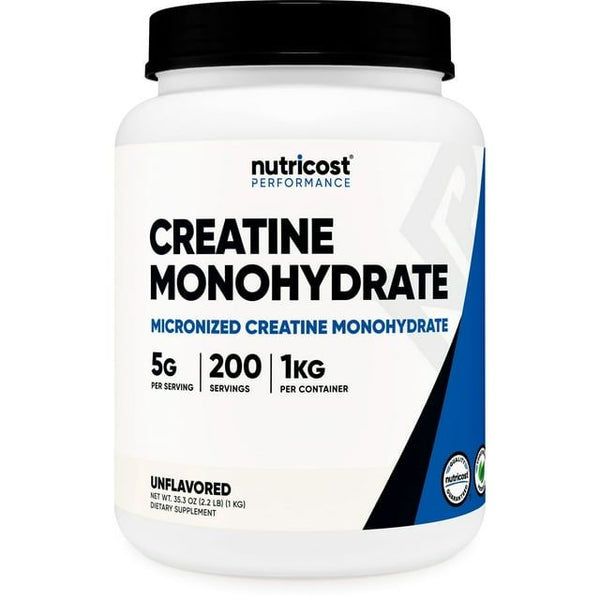 Nutricost Creatine Monohydrate Powder 1 kg (2.2LBS) Supplement- 200 Servings, Unflavored EasyOptionXY LLC