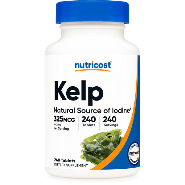 Nutricost Kelp Tablets, 325mcg of Iodine, 240 Tablets, Supplement EasyOptionXY LLC