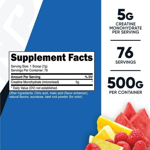 Nutricost Creatine Monohydrate Powder (500 Grams) (Fruit Punch) Supplement EasyOptionXY LLC