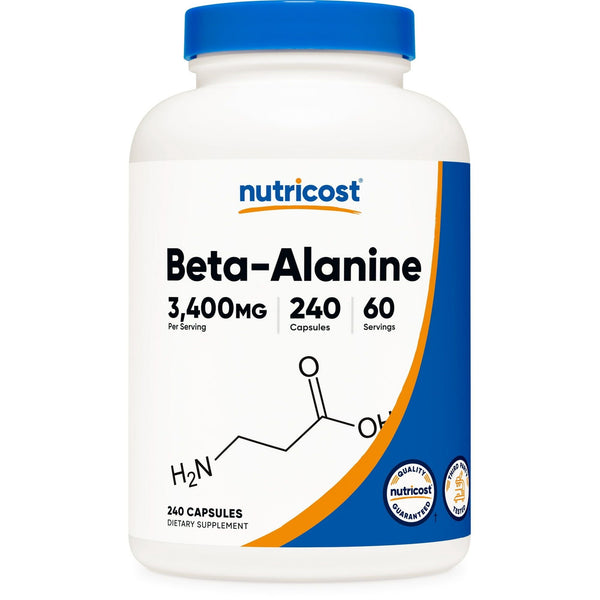 Nutricost Beta-Alanine Supplement Capsules 3400mg, 240 Capsules (60 Servings) EasyOptionXY LLC