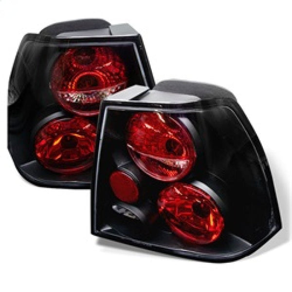 Spyder Volkswagen Jetta 99-04 Euro Style Tail Lights Black ALT-YD-VJ99-BK OffRoadUSA.com