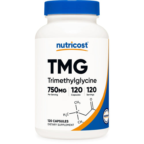 Nutricost Trimethylglycine (TMG) 750mg, 120 Capsules - Non-GMO Supplement EasyOptionXY LLC