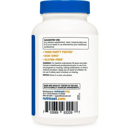 Nutricost Trimethylglycine (TMG) 750mg, 120 Capsules - Non-GMO Supplement EasyOptionXY LLC