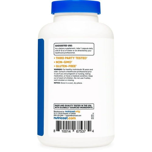 Nutricost Milk Thistle 250mg; 240 Capsules - Gluten Free, Non-GMO Supplement EasyOptionXY LLC
