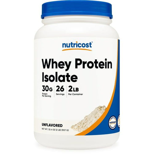 Nutricost Whey Protein Isolate Powder (Unflavored) 2LBS - Non-GMO & Gluten Free EasyOptionXY LLC