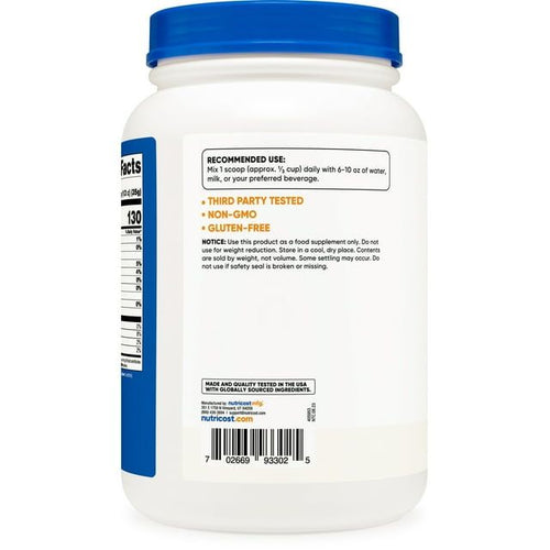 Nutricost Whey Protein Isolate Powder (Unflavored) 2LBS - Non-GMO & Gluten Free EasyOptionXY LLC