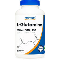 Nutricost L-Glutamine 800mg, 180 Capsules - Gluten Free & Non-GMO Health Supplement EasyOptionXY LLC