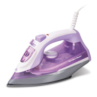 Hamilton Beach Steam Iron with Extra-Glide Nonstick Soleplate, Fast Heating, Anti-Drip Design, Adjustable Steam and Fabric Settings, Purple, 14100 EasyOptionXY LLC