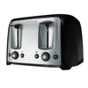 BLACK+DECKER 4-Slice Toaster with Extra-Wide Slots, Black/Silver, TR1478BD EasyOptionXY LLC