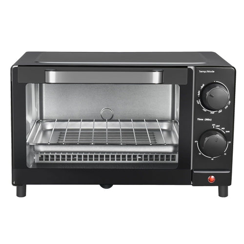 Mainstays 4 Slice Toaster Oven with 3 Setting, Baking Rack and Pan, Black, New EasyOptionXY LLC