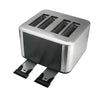 Farberware Touchscreen 4-Slice Toaster, Stainless Steel and Black, New EasyOptionXY LLC