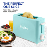MyMini Single Slice Toaster, Aqua EasyOptionXY LLC