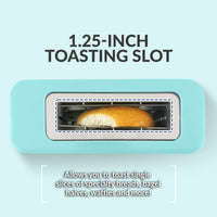 MyMini Single Slice Toaster, Aqua EasyOptionXY LLC