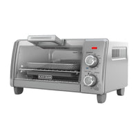 BLACK+DECKER Crisp 'N Bake Air Fry 4-Slice Toaster Oven, Silver & Black, TO1787SS EasyOptionXY LLC