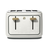 Beautiful 4-Slice Toaster with Touch-Activated Display, White Icing by Drew Barrymore EasyOptionXY LLC