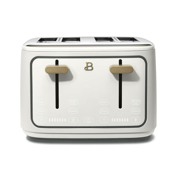 Beautiful 4-Slice Toaster with Touch-Activated Display, White Icing by Drew Barrymore EasyOptionXY LLC